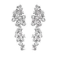 Silver Rose | Oorbellen - Zilver