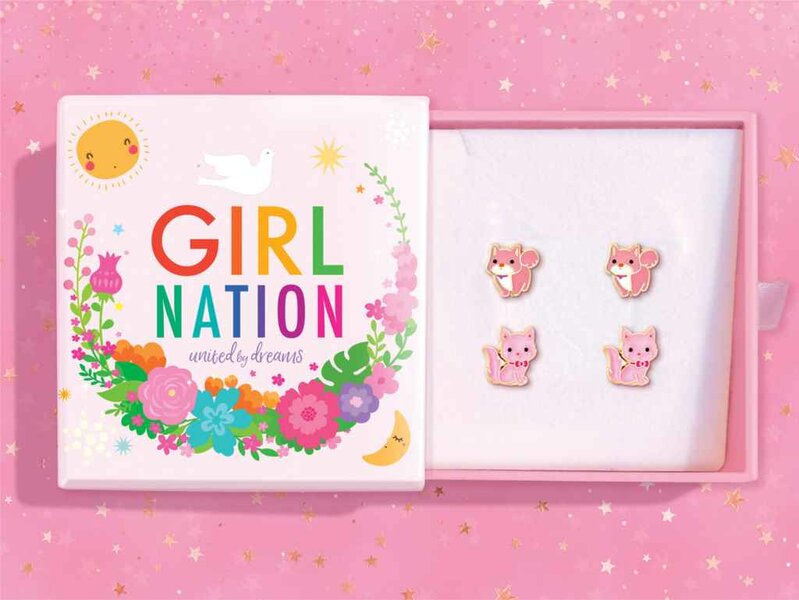 Girl Nation | Oorbellen - Staal