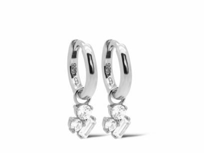 Karma | Oorbellen - Zilver